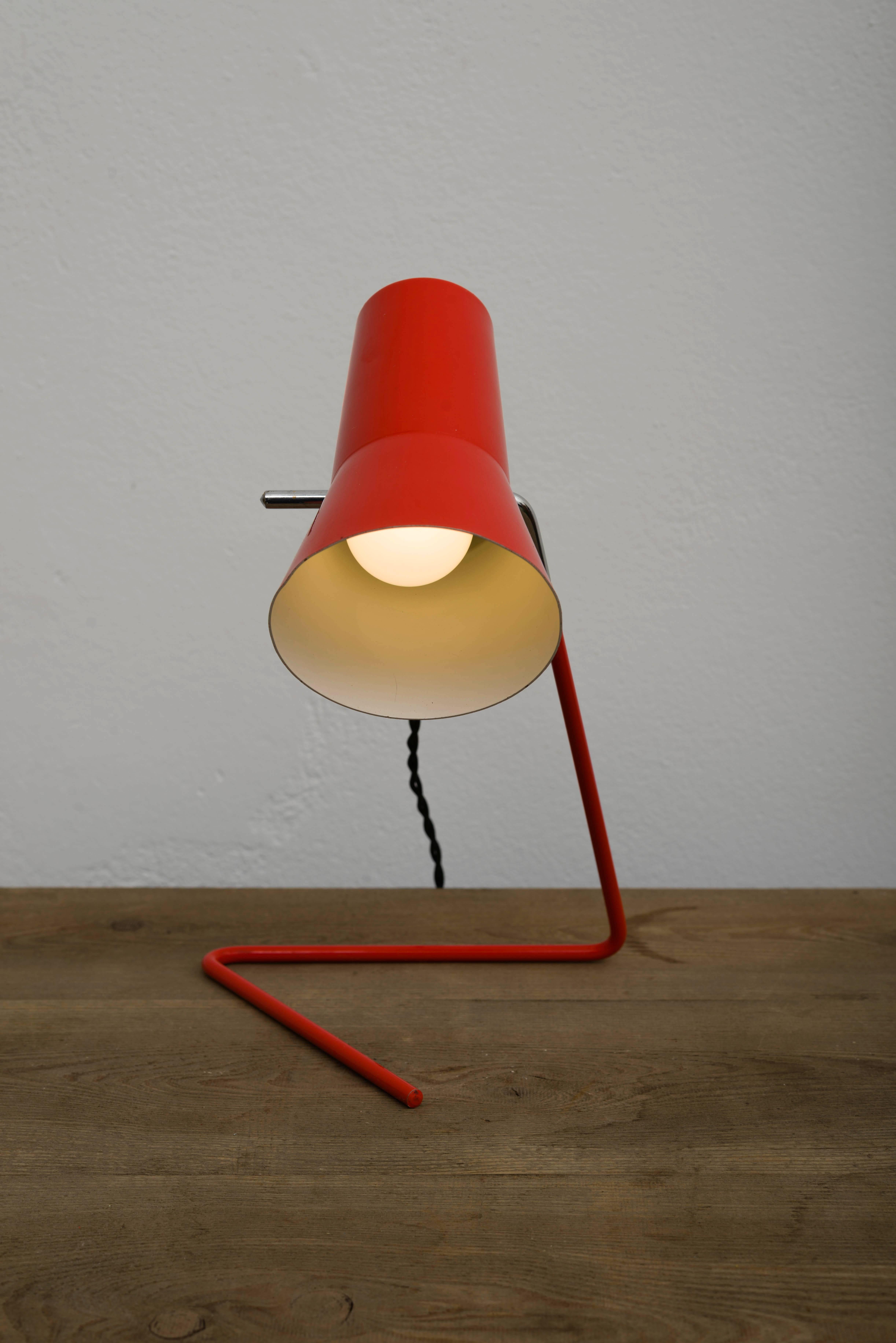 Czech Table Lamp by Josef Hurka for Napako, 1950s