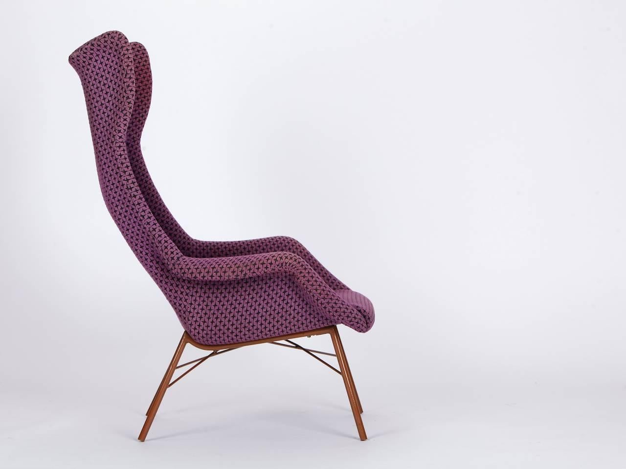 Mid-Century Modern Mid-Century Wingback Chair by Miroslav Navratil for Cesky Nabtek