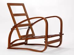 Adjustable H-70 Armchair by Jindrich Halabala, 1930s
