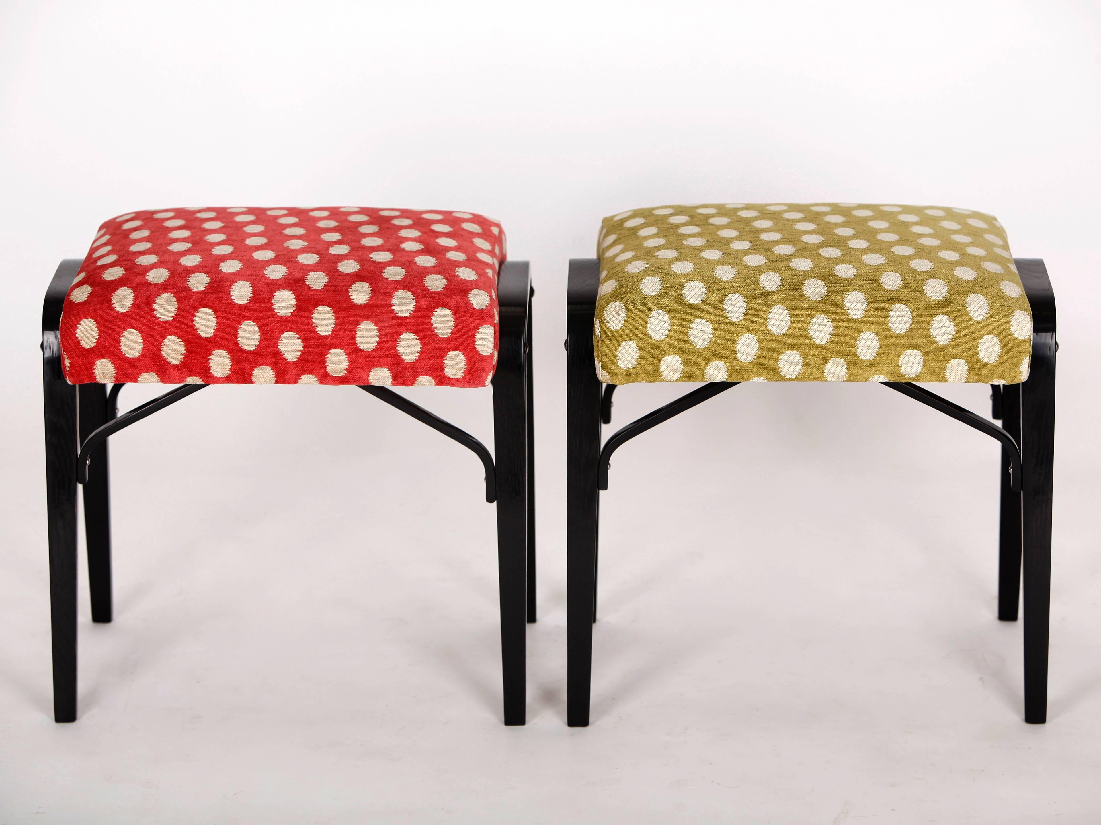 Mid-Century Modern Mid-Century Czech Stools, 1960s, Set of Two For Sale