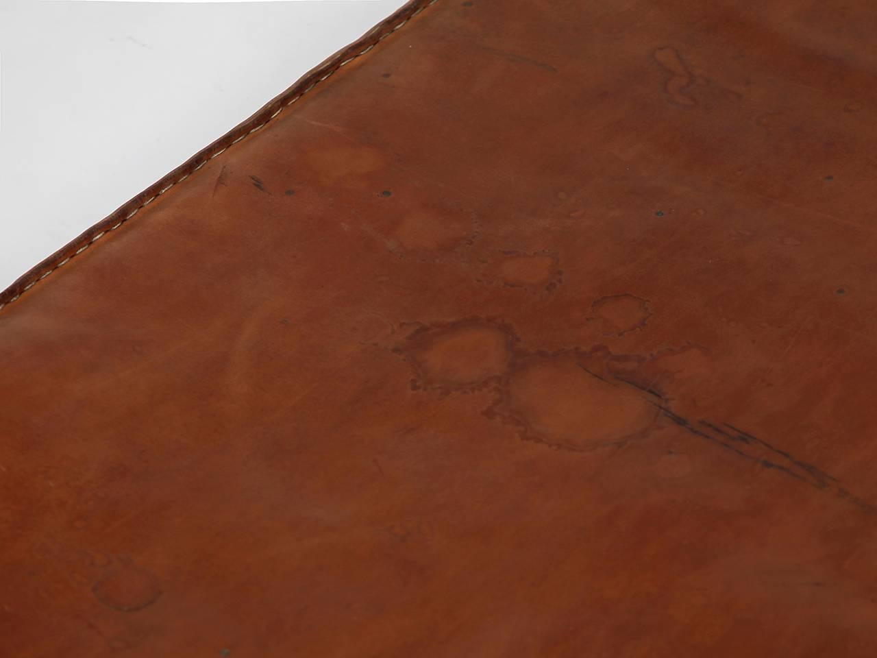 Vintage Leather Gymnastics Mat Nr.3, 1940s In Good Condition In Wien, AT