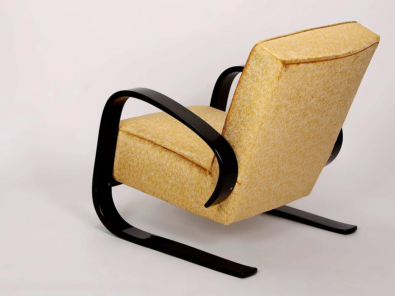 Czech Cantilever Lounge Chair by Miroslav Navratil for Spojene UP Zavody, 1950s For Sale