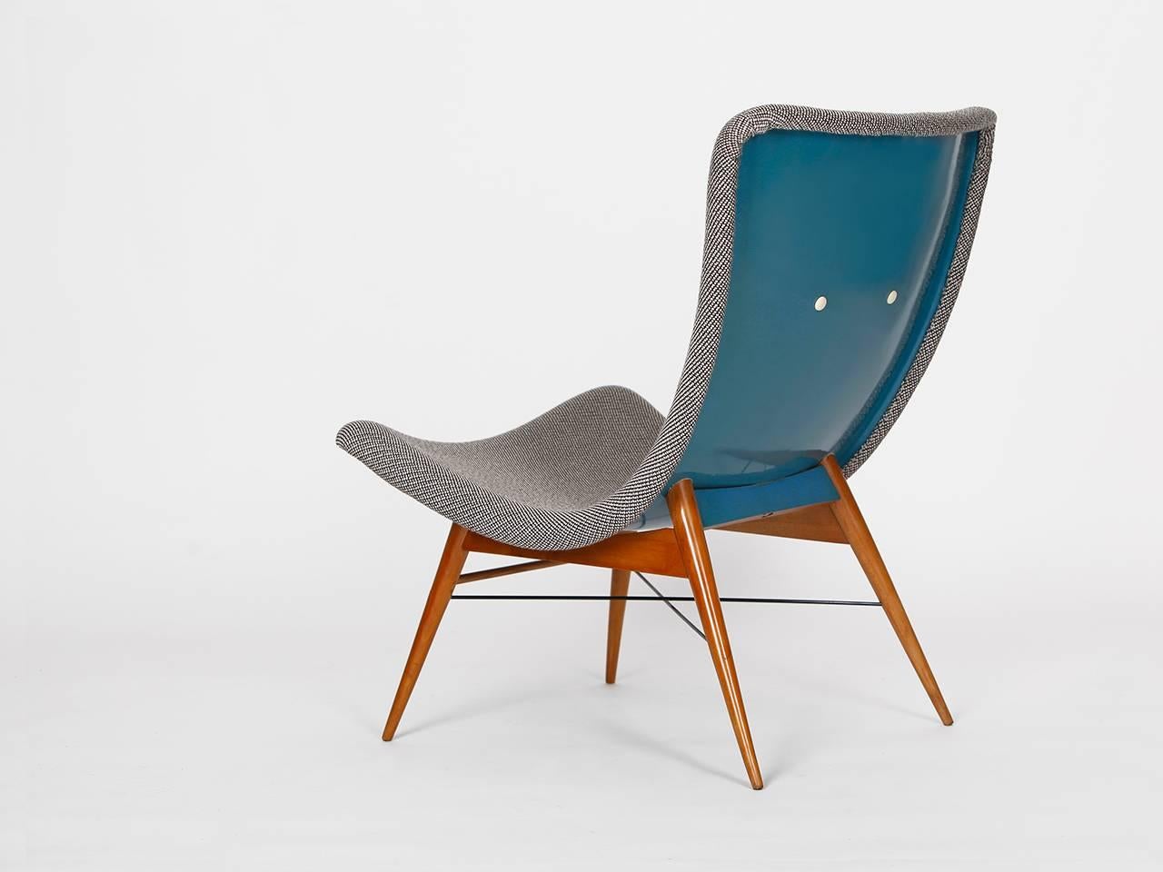 Mid-Century Modern Midcentury Lounge Chair by Miroslav Navratil for Cesky Nabytek, 1960s