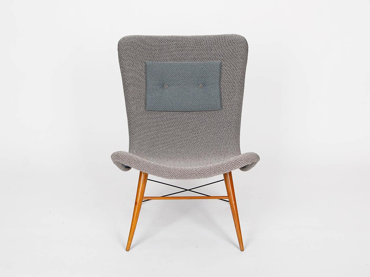 Czech Midcentury Lounge Chair by Miroslav Navratil for Cesky Nabytek, 1960s
