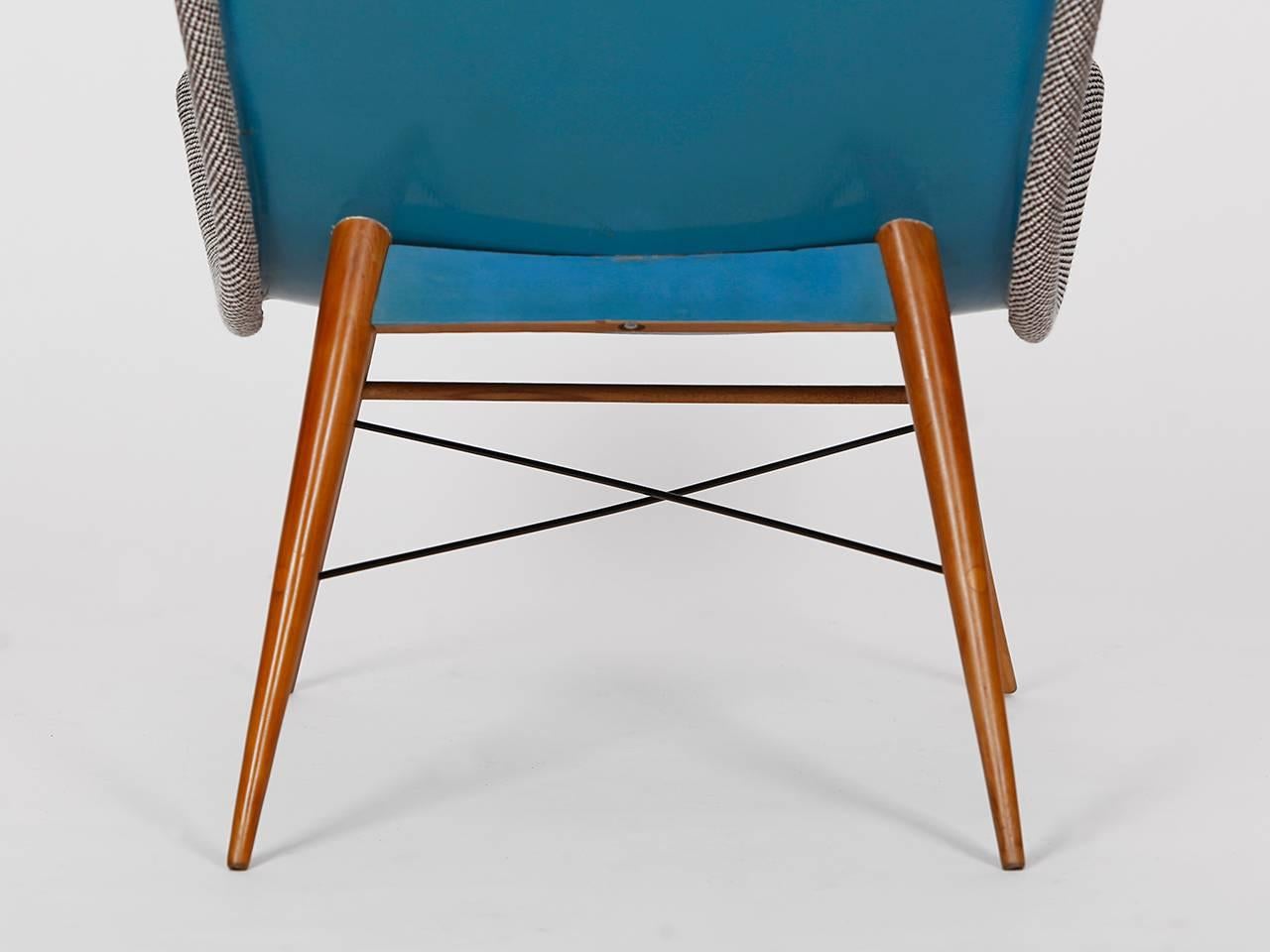 Fabric Midcentury Lounge Chair by Miroslav Navratil for Cesky Nabytek, 1960s
