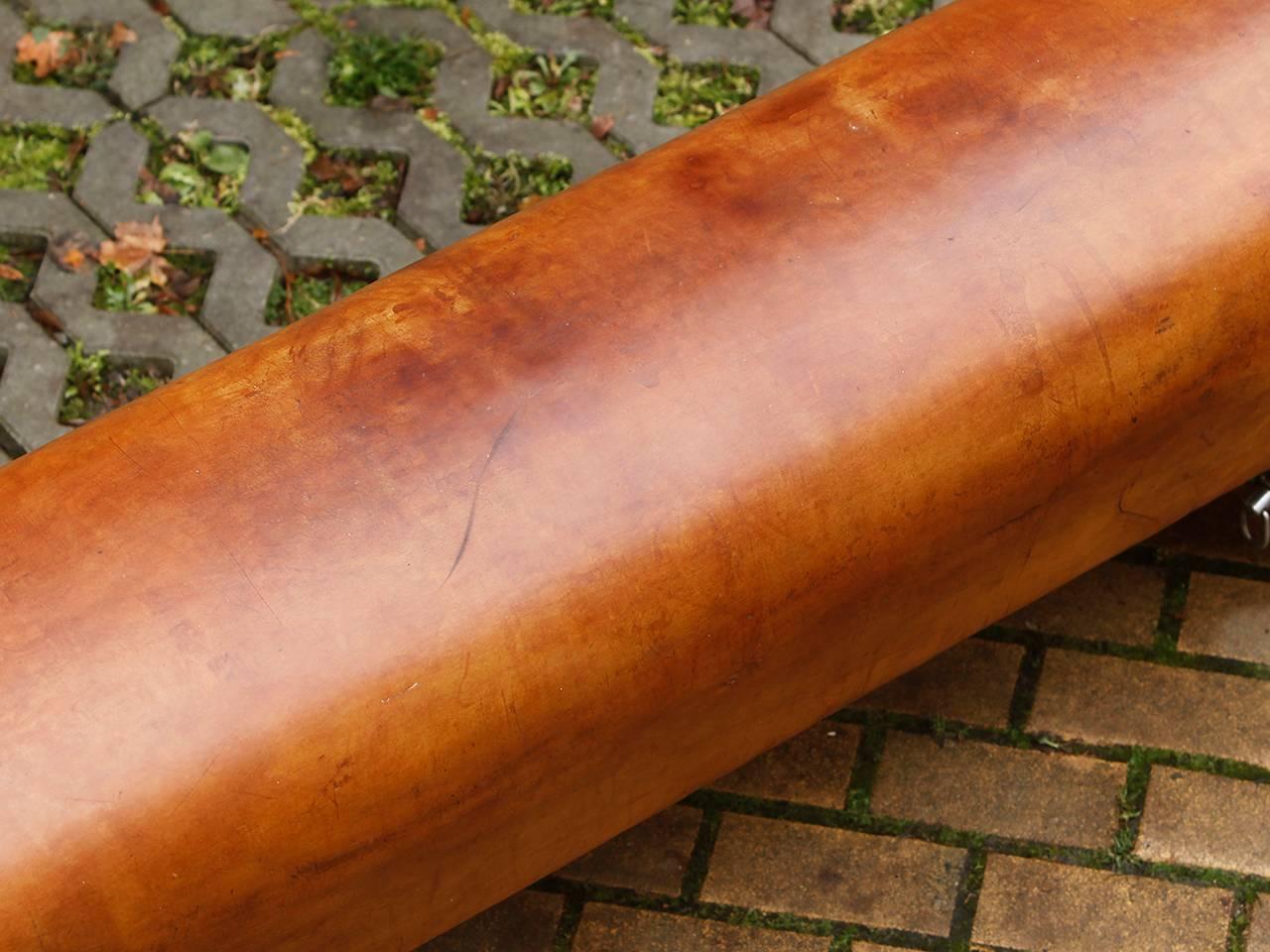 20th Century Vintage Gymnastic Pommel Horse Leather Bench, 1930s