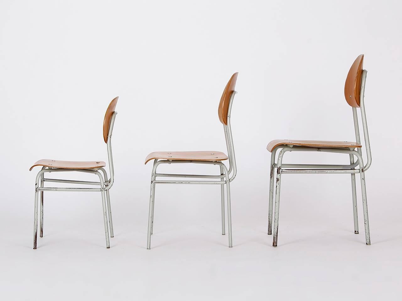 Mid-Century Modern Children's Chairs, 1960s, Set of Three For Sale