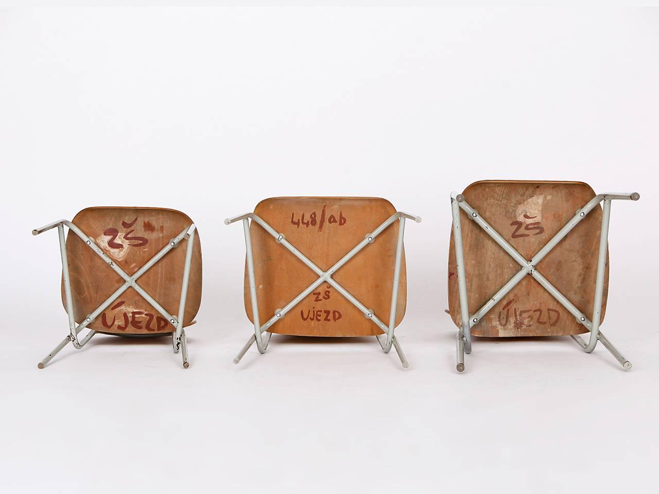 Children's Chairs, 1960s, Set of Three In Good Condition For Sale In Wien, AT