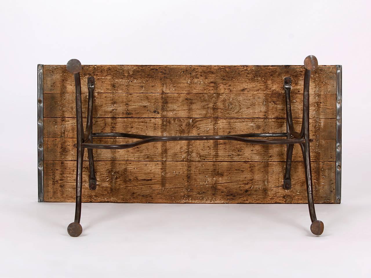 Iron Industrial Table, 1920s