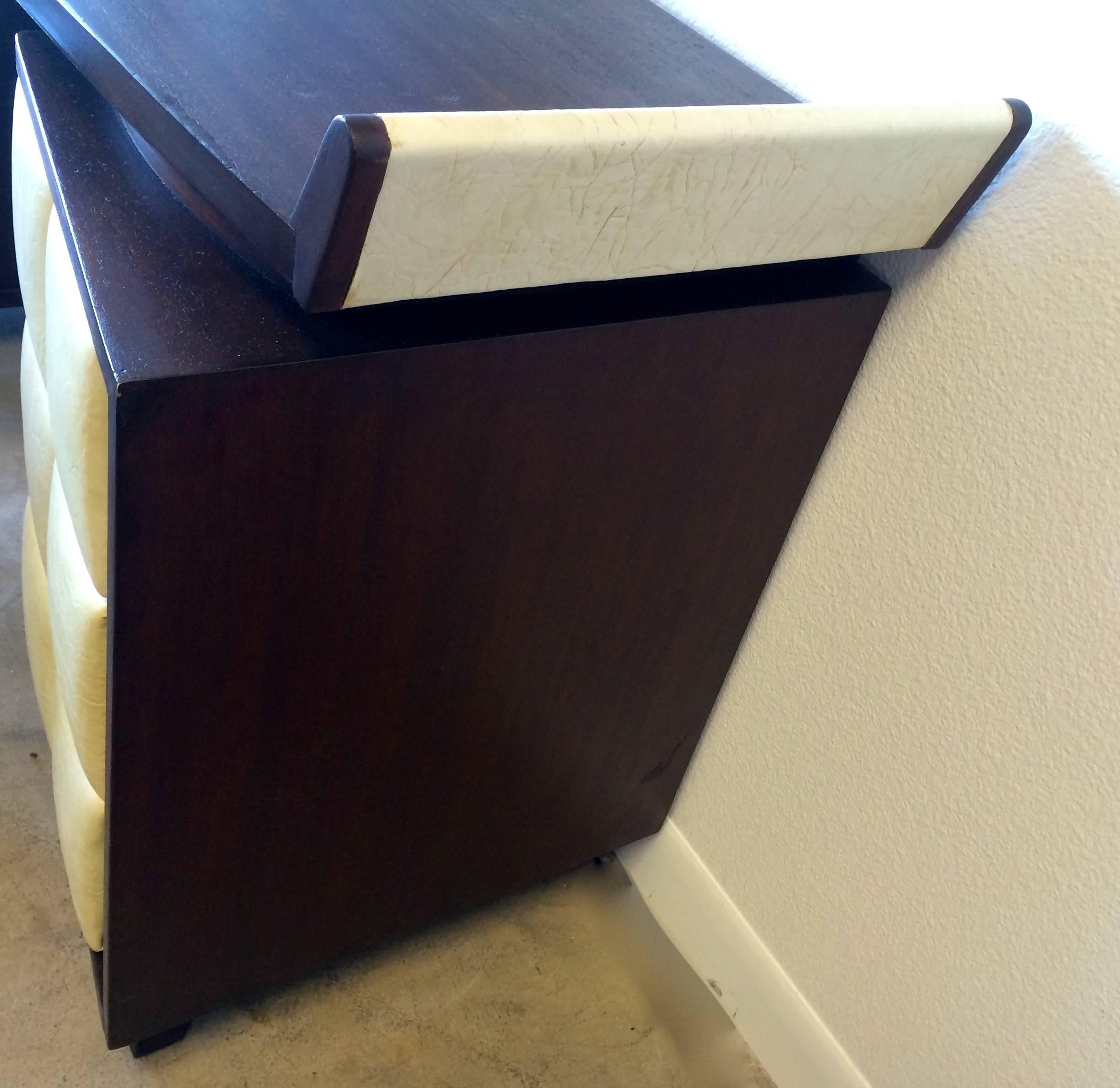 Mahogany Gilbert Rohde for Herman Miller Writing Desk