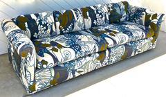 Edward Wormley for Dunbar Sofa with Custom Vintage Jack Lenor Larsen Fabric