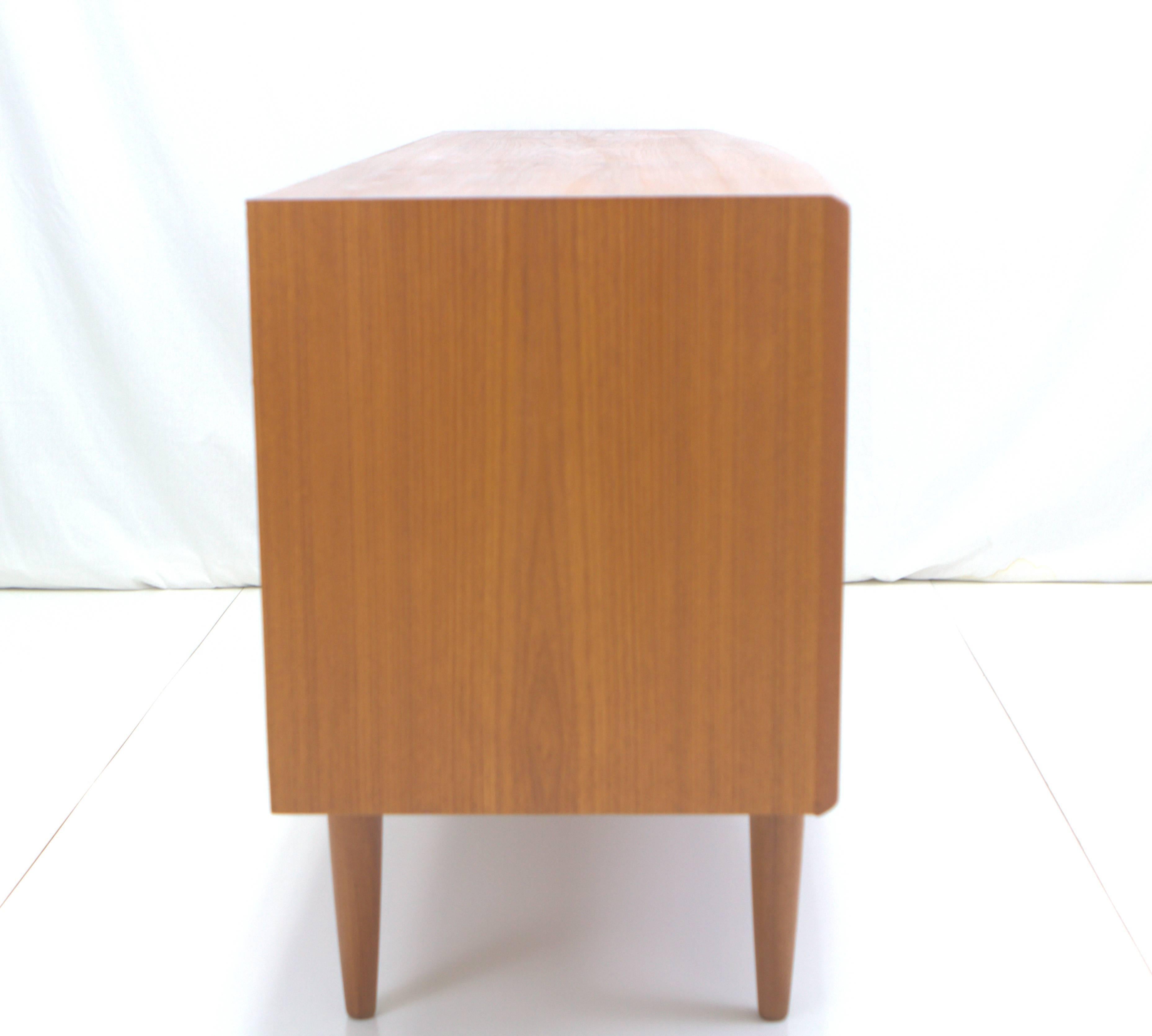 Danish Arne Vodder Bowfront Teak Credenza for H.P. Hansen For Sale