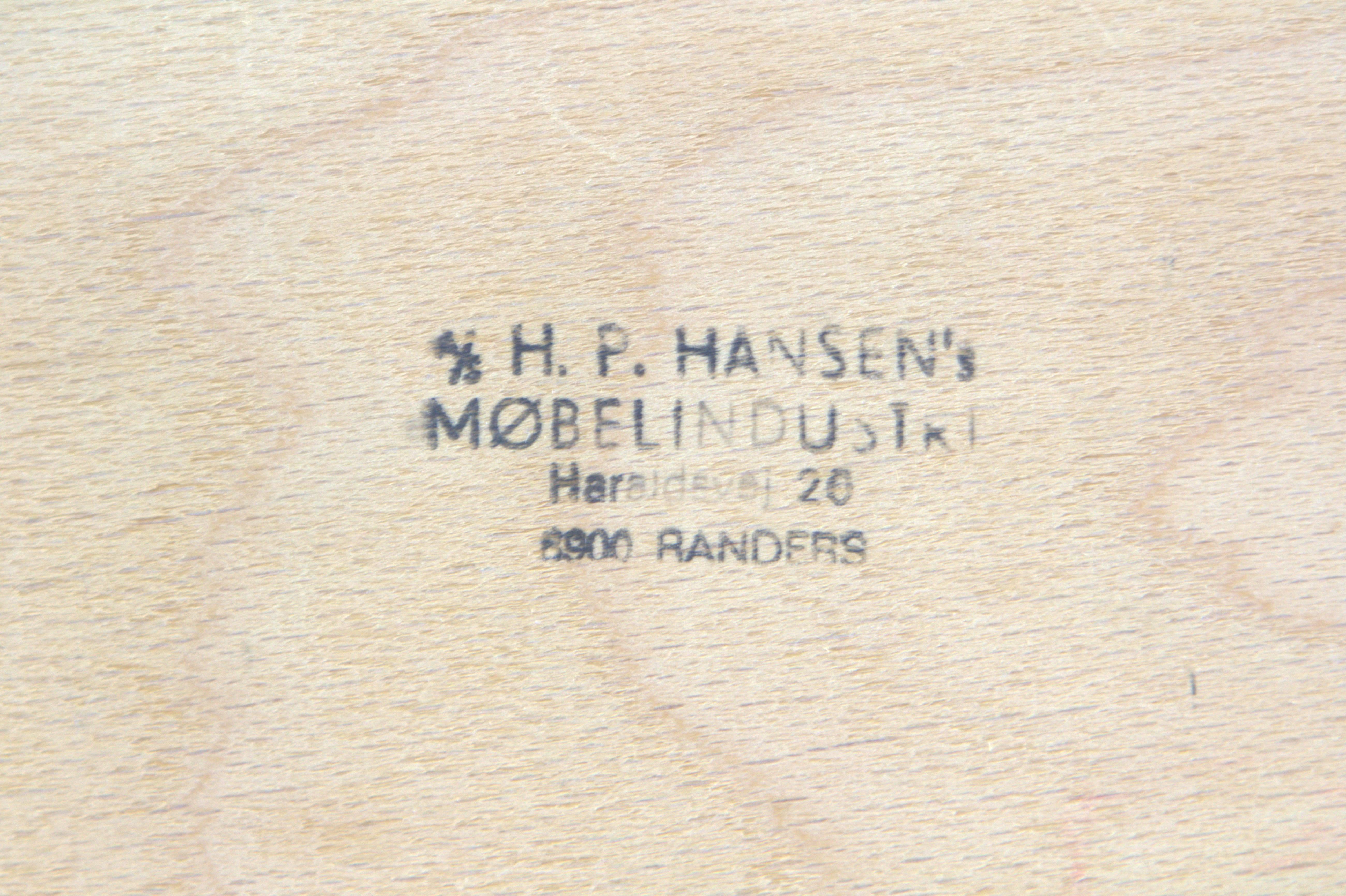 Arne Vodder Bowfront Teak Credenza for H.P. Hansen For Sale 3