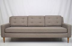 Mid-Century Button Tufted Sofa in Paul McCobb Style