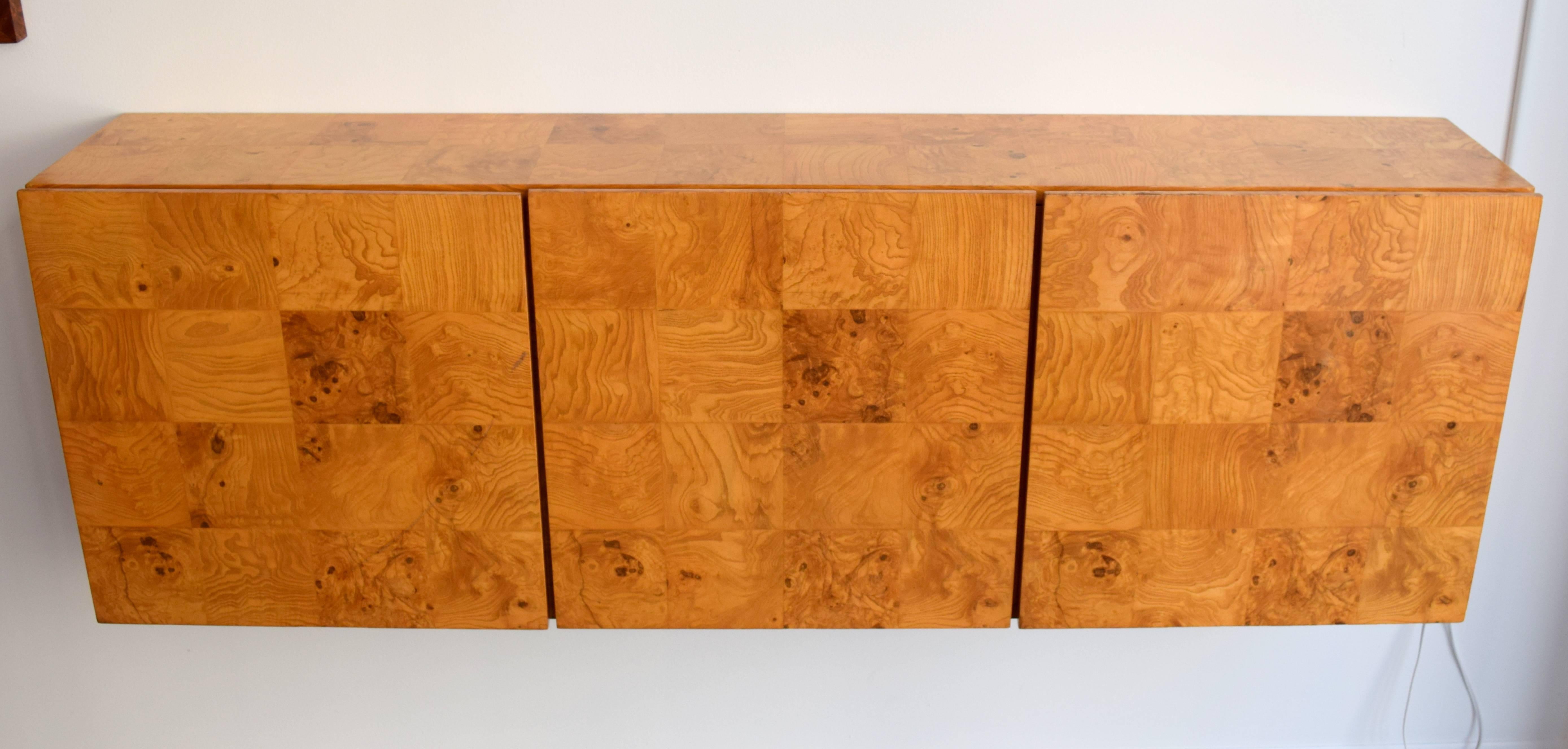 burlwood cabinet