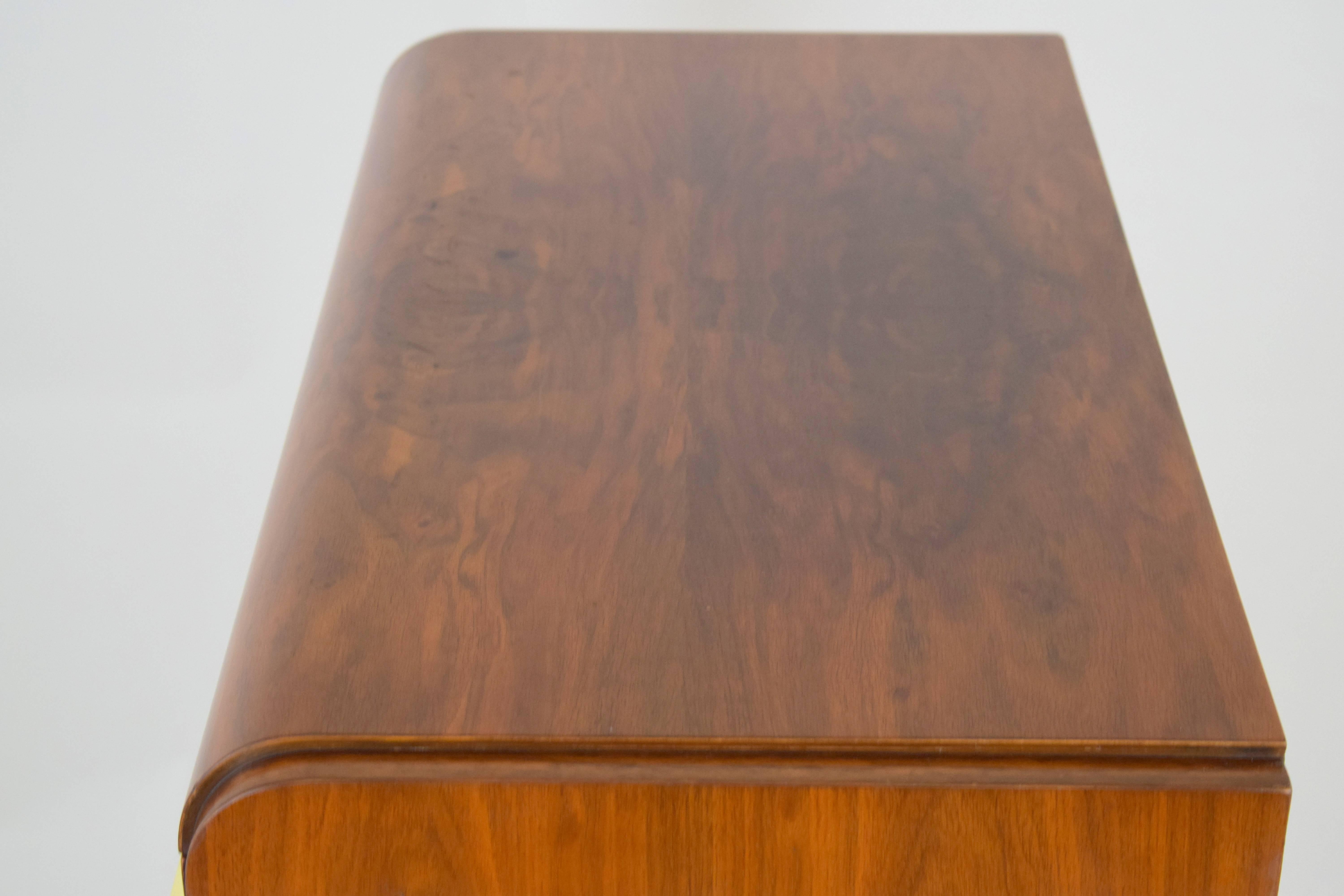 Donald Deskey Streamlined Moderne Burl Wood Chest of Drawers 2