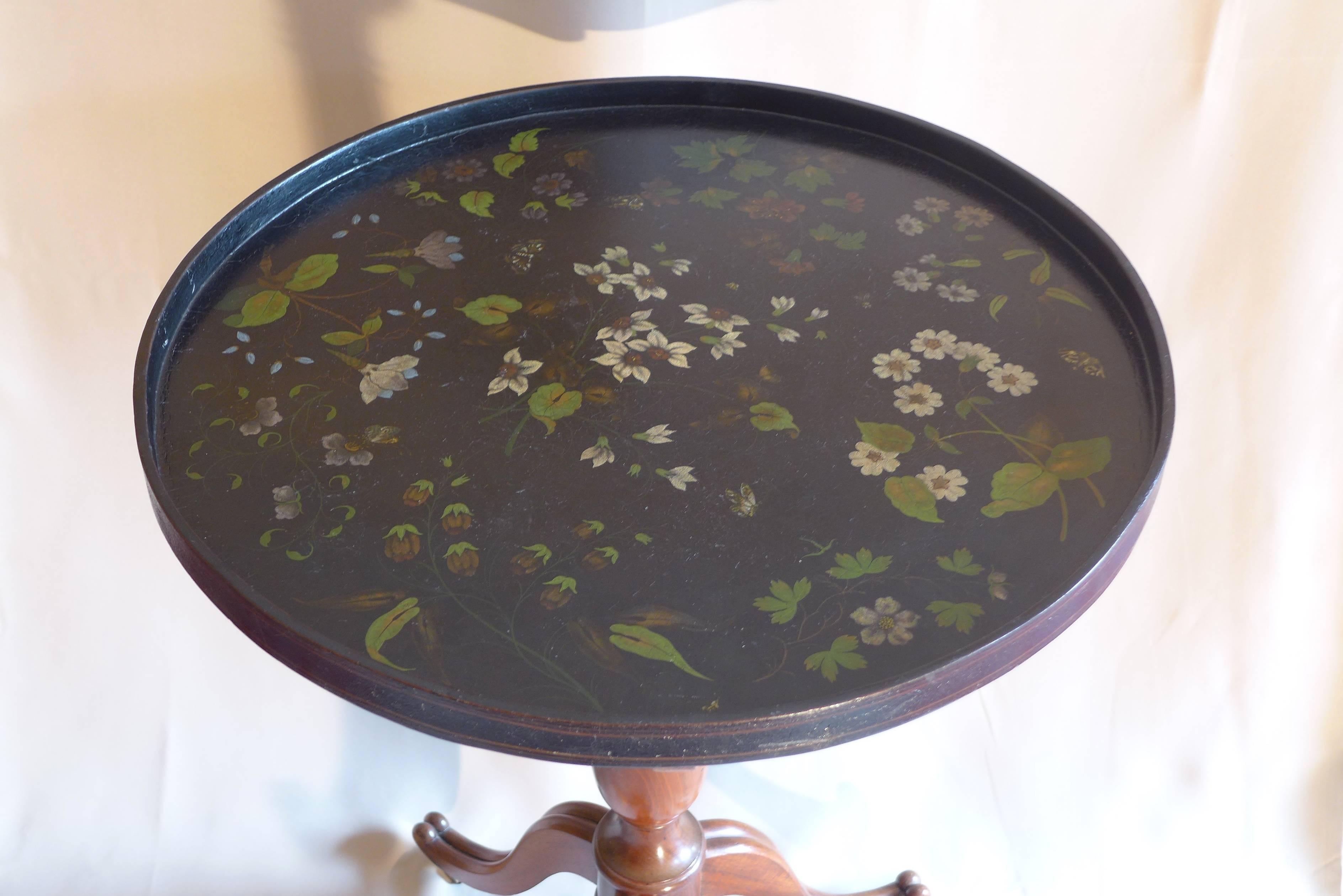 Louis XVI Period, Mahogany and Painted Iron Round Pedestal Table, circa 1780 For Sale 2