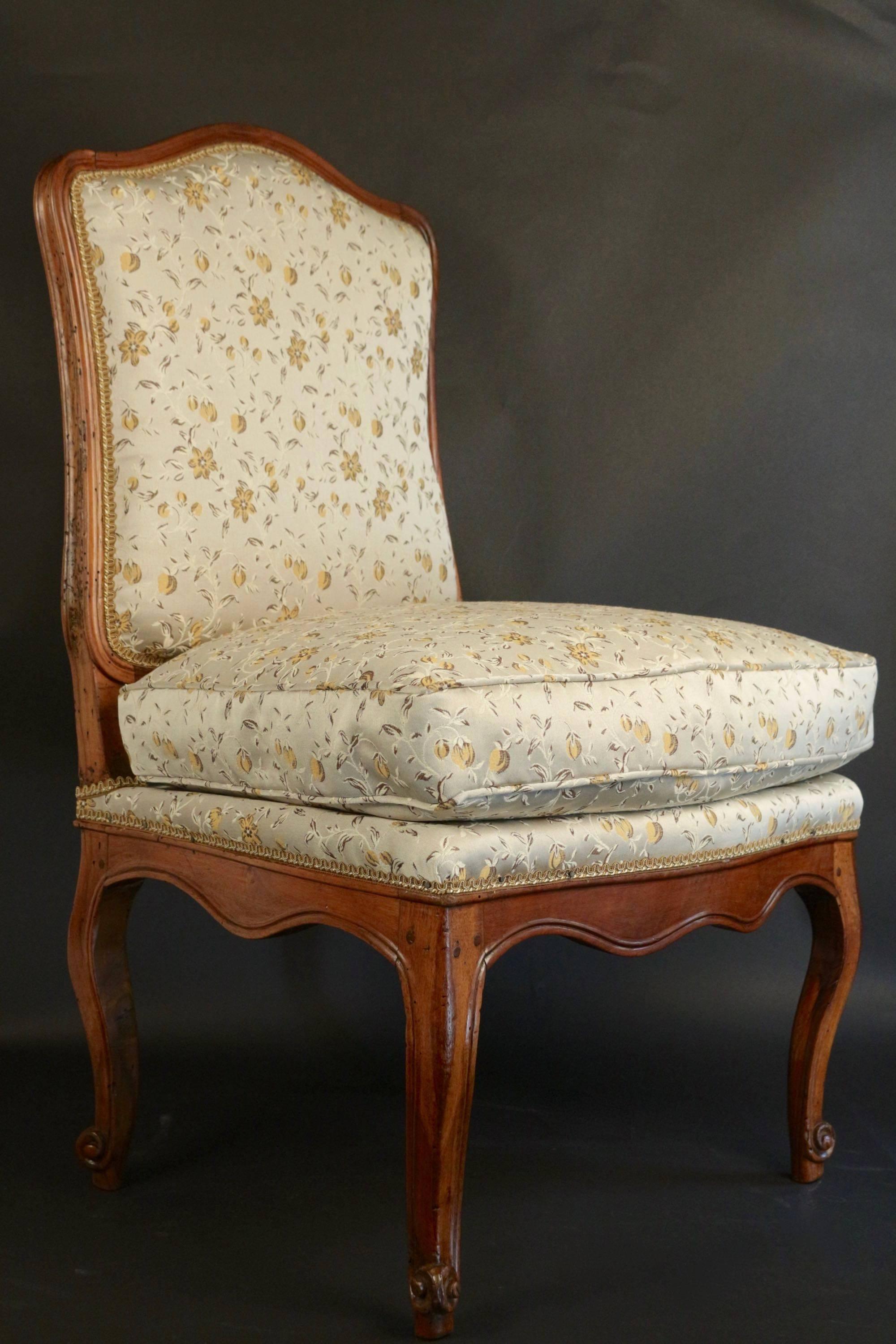 A large four slipper chairs or 