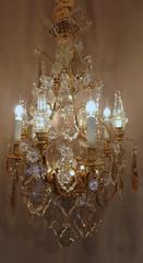 Late 19th Century Louis XV Style, Ormolu and Crystal by Cristalleries Baccarat