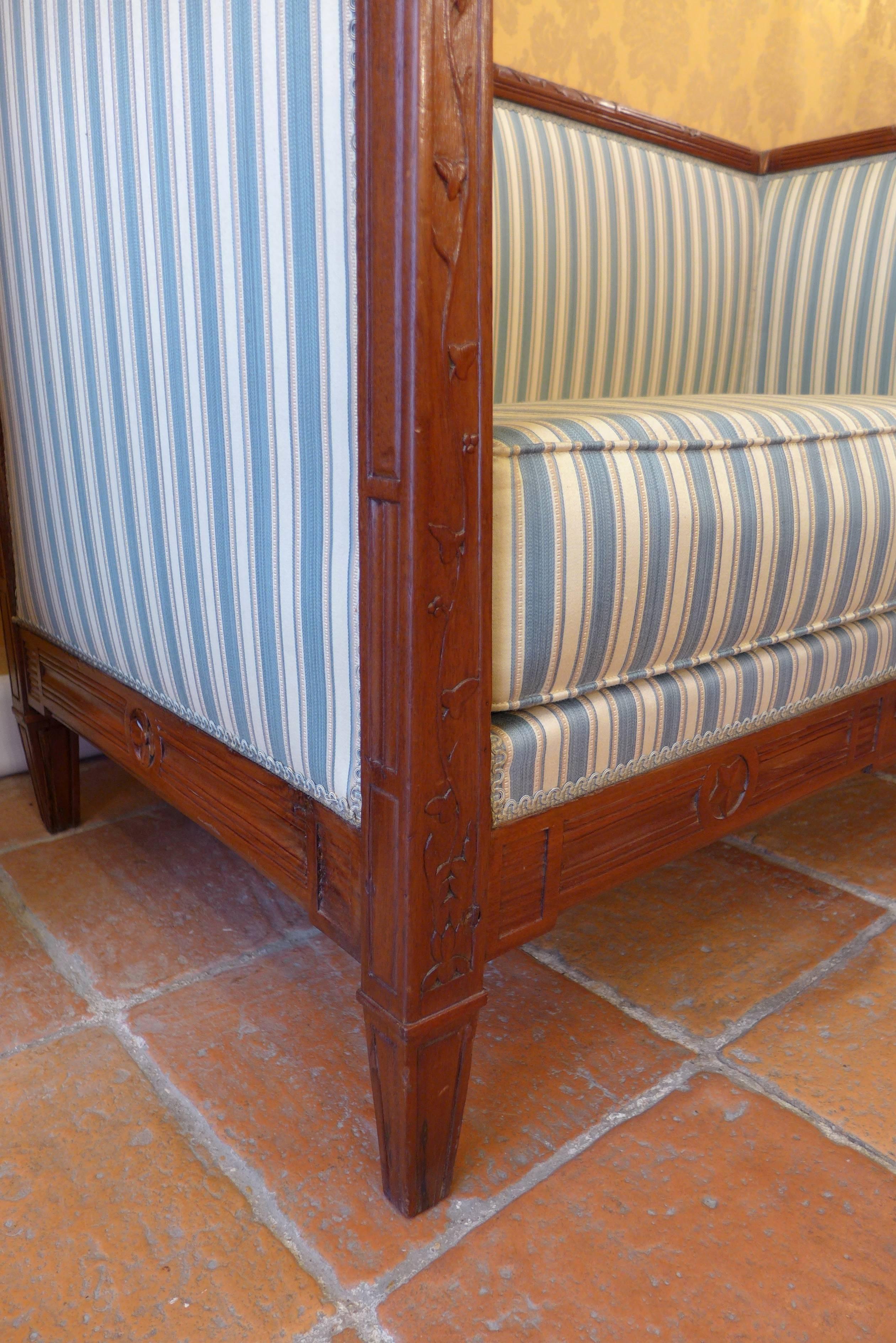 Pair of Sofas in Mahogany Directoire Period, circa 1800 4