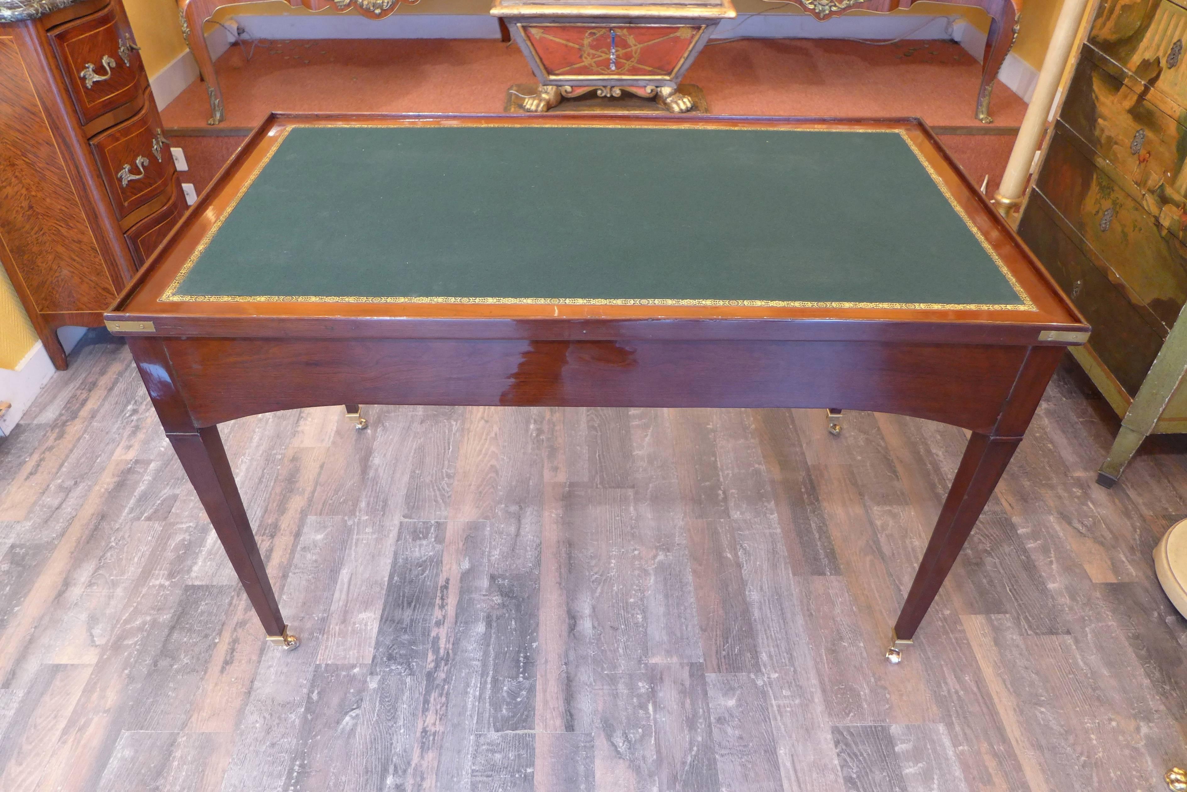 French Directoire Period, circa 1795 Reversible Desk and Tric-Trac Game Table 4