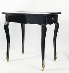Louis XV Period Ebonized Writing Table with Red Leather, circa 1760