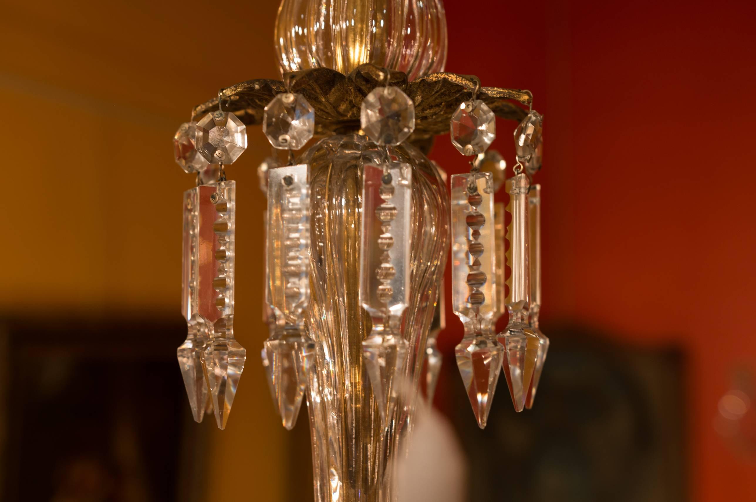 Late 19th Century Ormolu and Crystal Chandelier Sign by Cristalleries Baccarat 1