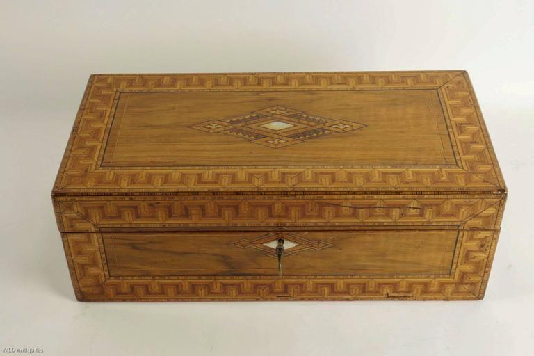England Early-19th Marquetry Escritoire or Writing Box, circa 1820 at ...