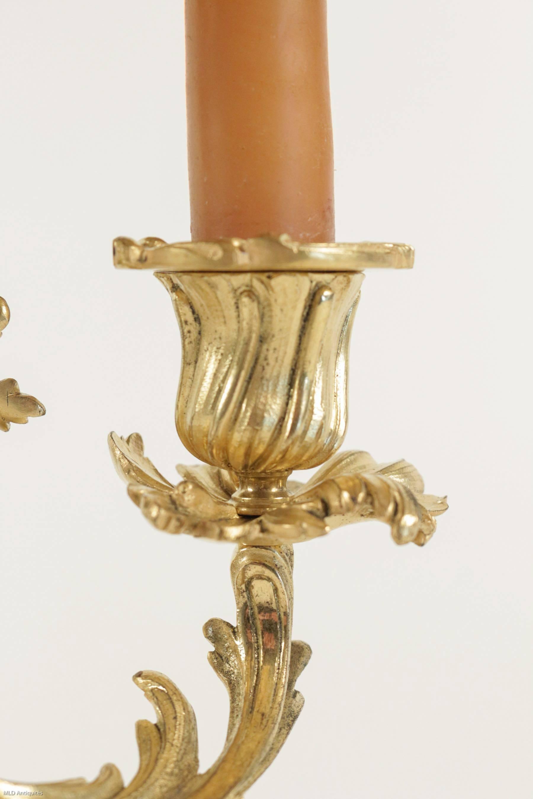 French Napoléon III Period Ormolu 'Bouillote' Lamp Sign by Henri Houdebine 2