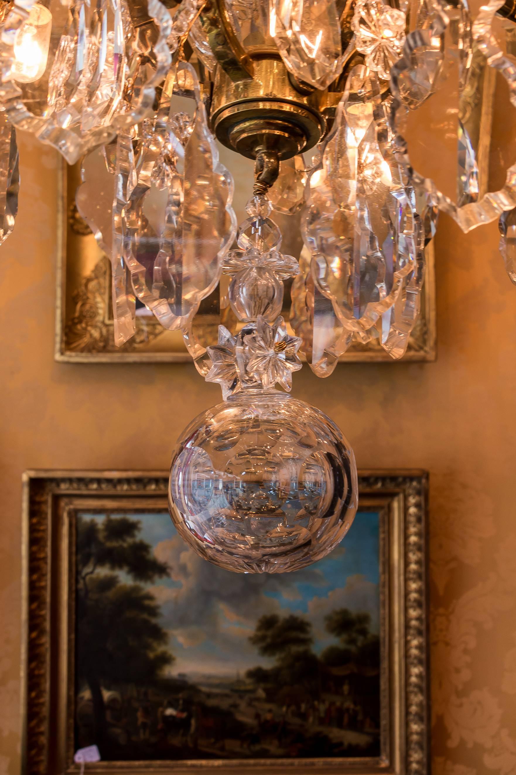 Late 19th Century Ormolu & Crystal Chandelier by Cristalleries de Baccarat, 1880 3