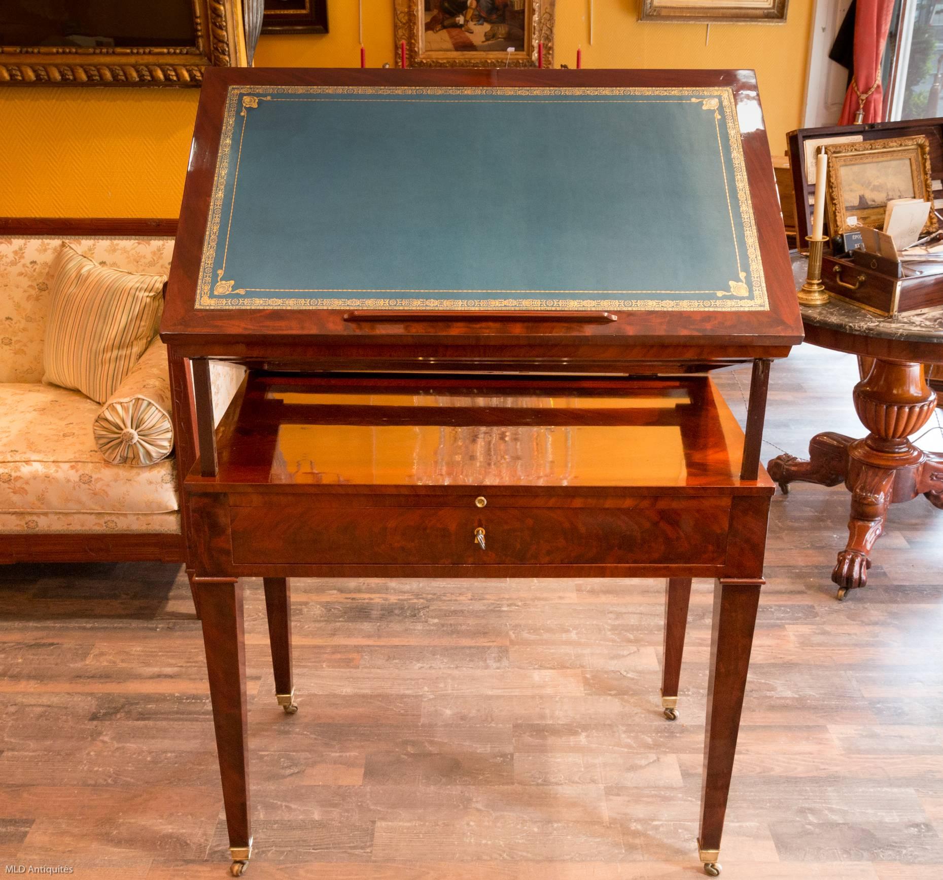 Veneer French Directoire Period Mahogany, 