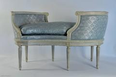 French Louis XVI Style Kissing Armchair, circa 1920