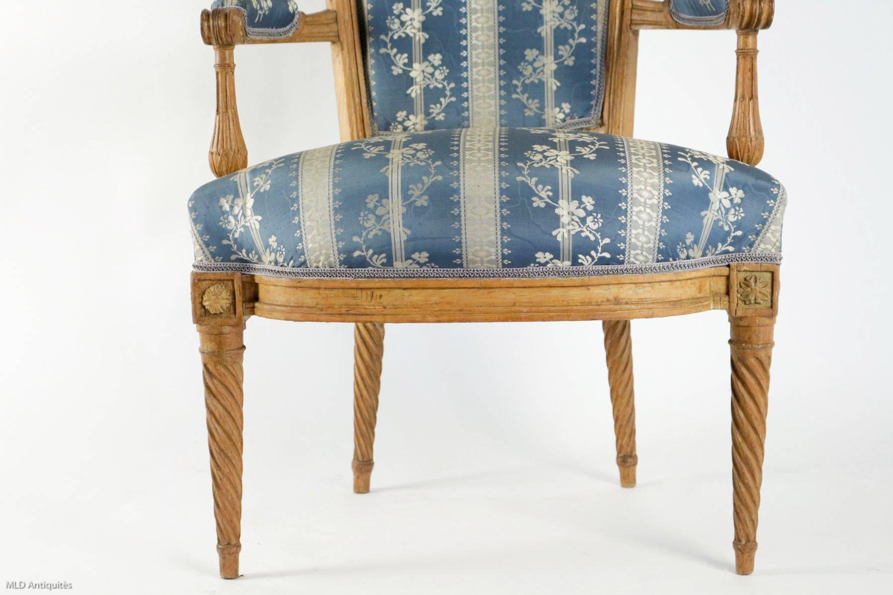 18th Century French Directoire Period Set of Four Armchairs Attributed to Georges Jacob