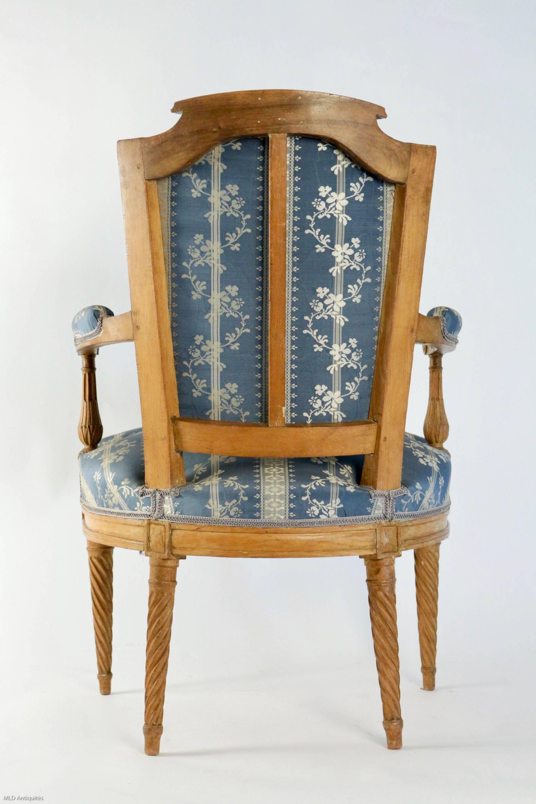 French Directoire Period Set of Four Armchairs Attributed to Georges Jacob 2