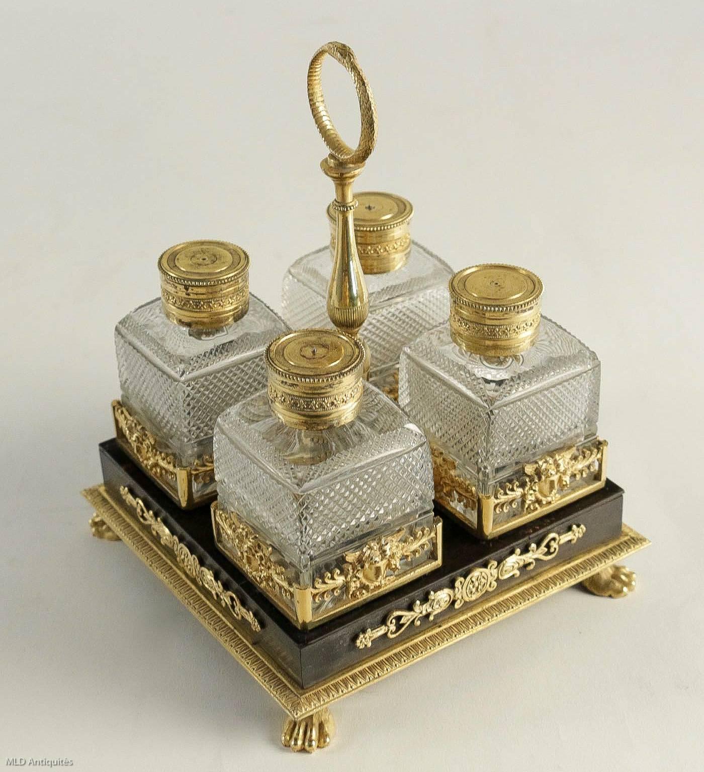Gilt French Empire Period Fragrances Necessary Attributed to Ravrio, circa 1805-1810