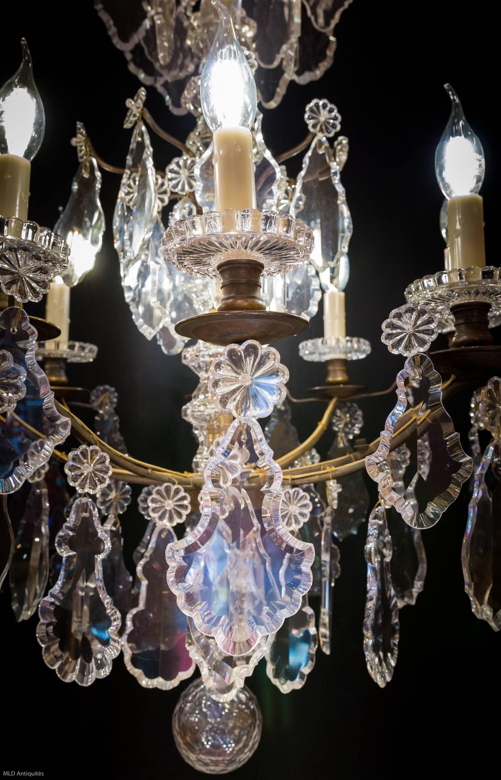 Mid-19th Century Ormolu and Crystal Chandelier by Cristalleries Baccarat, 1860 1