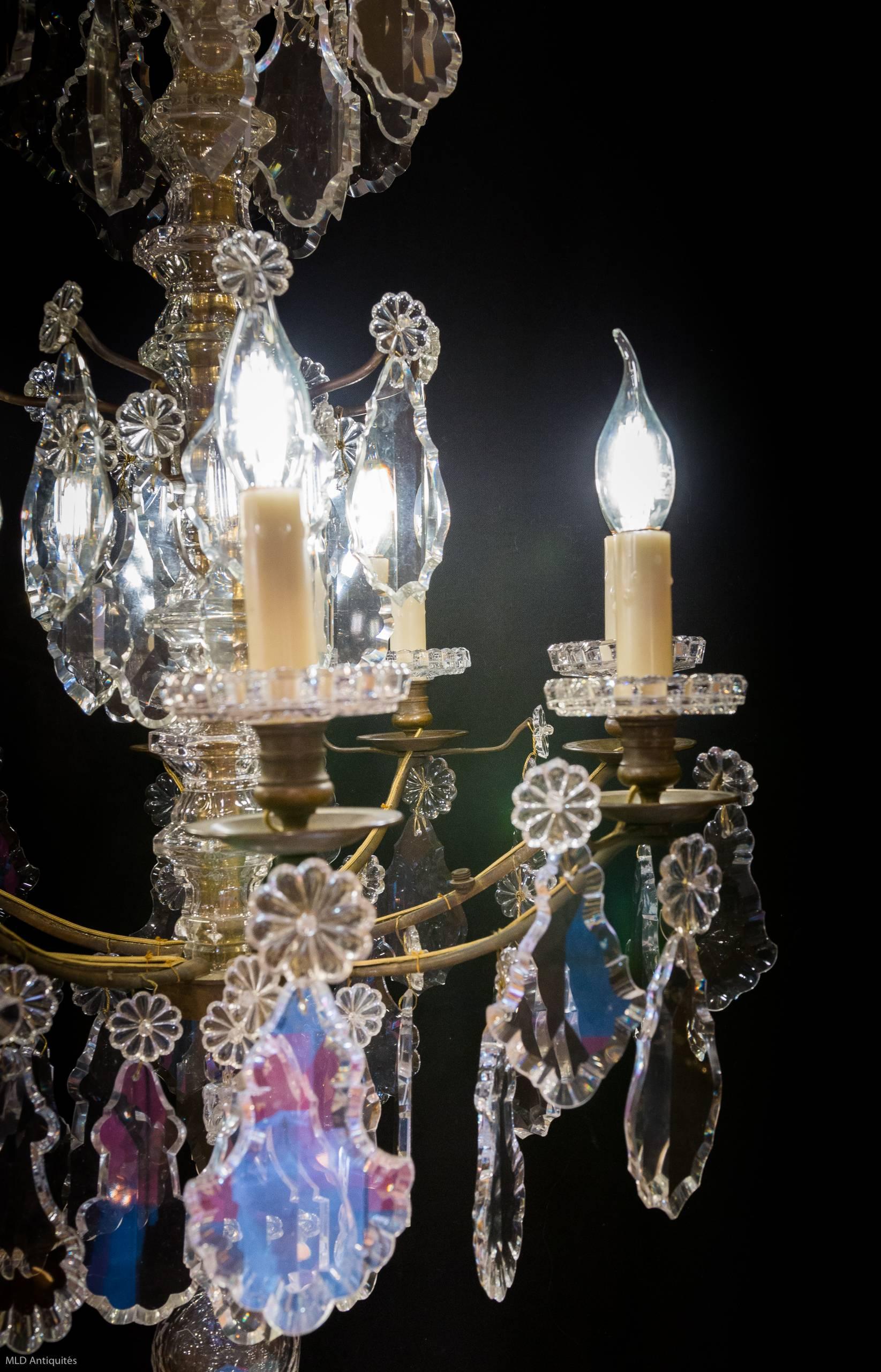 Mid-19th Century Ormolu and Crystal Chandelier by Cristalleries Baccarat, 1860 2