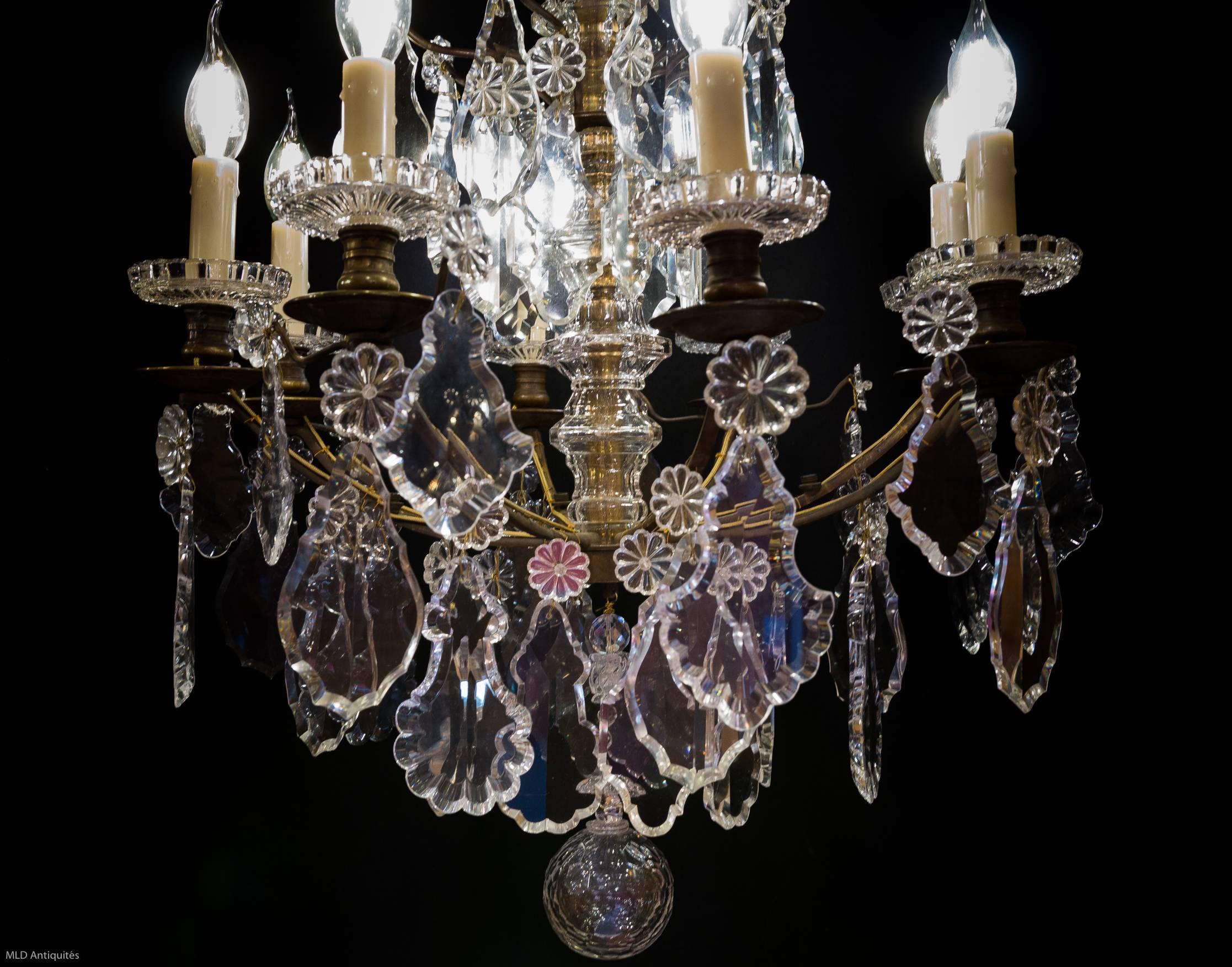 Mid-19th Century Ormolu and Crystal Chandelier by Cristalleries Baccarat, 1860 3