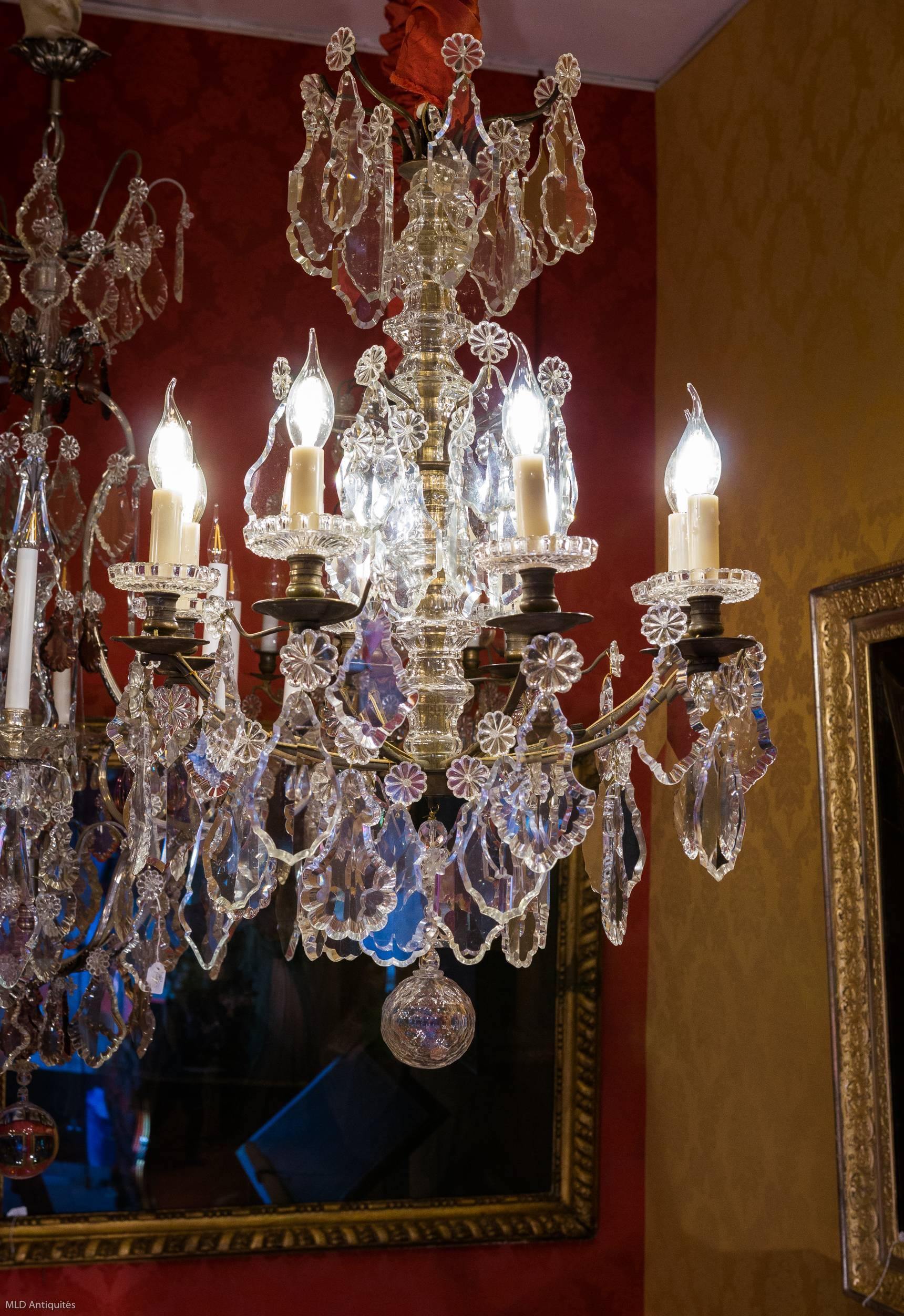 Mid-19th Century Ormolu and Crystal Chandelier by Cristalleries Baccarat, 1860 4