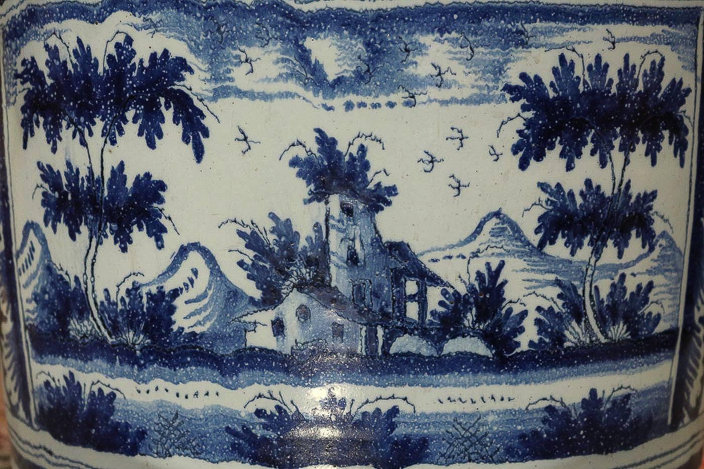 Nevers, French 18th Century, Large Faience Orange Pot 5
