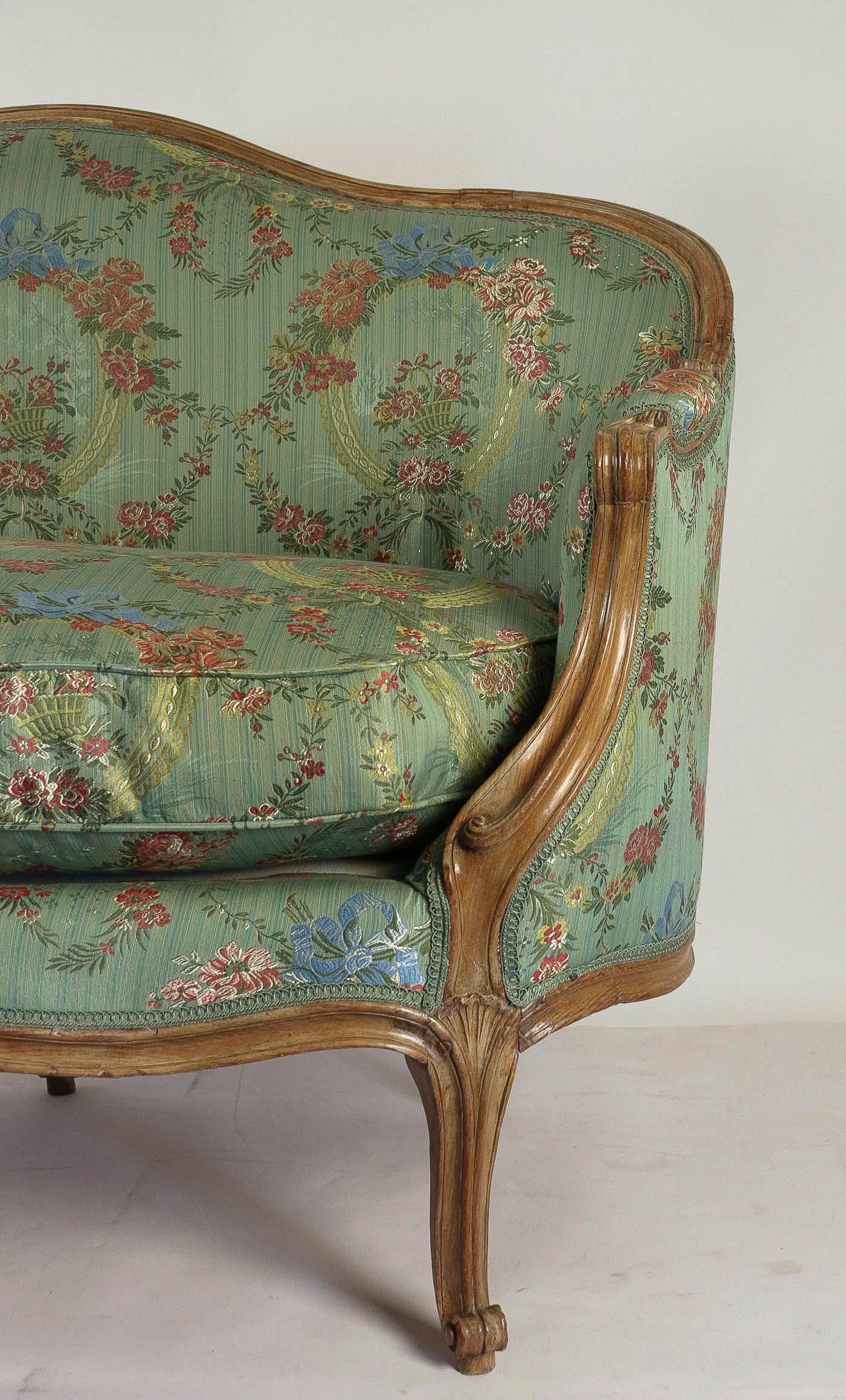 18th Century French Louis XV Period, Hand-Carved Fruitwood 
