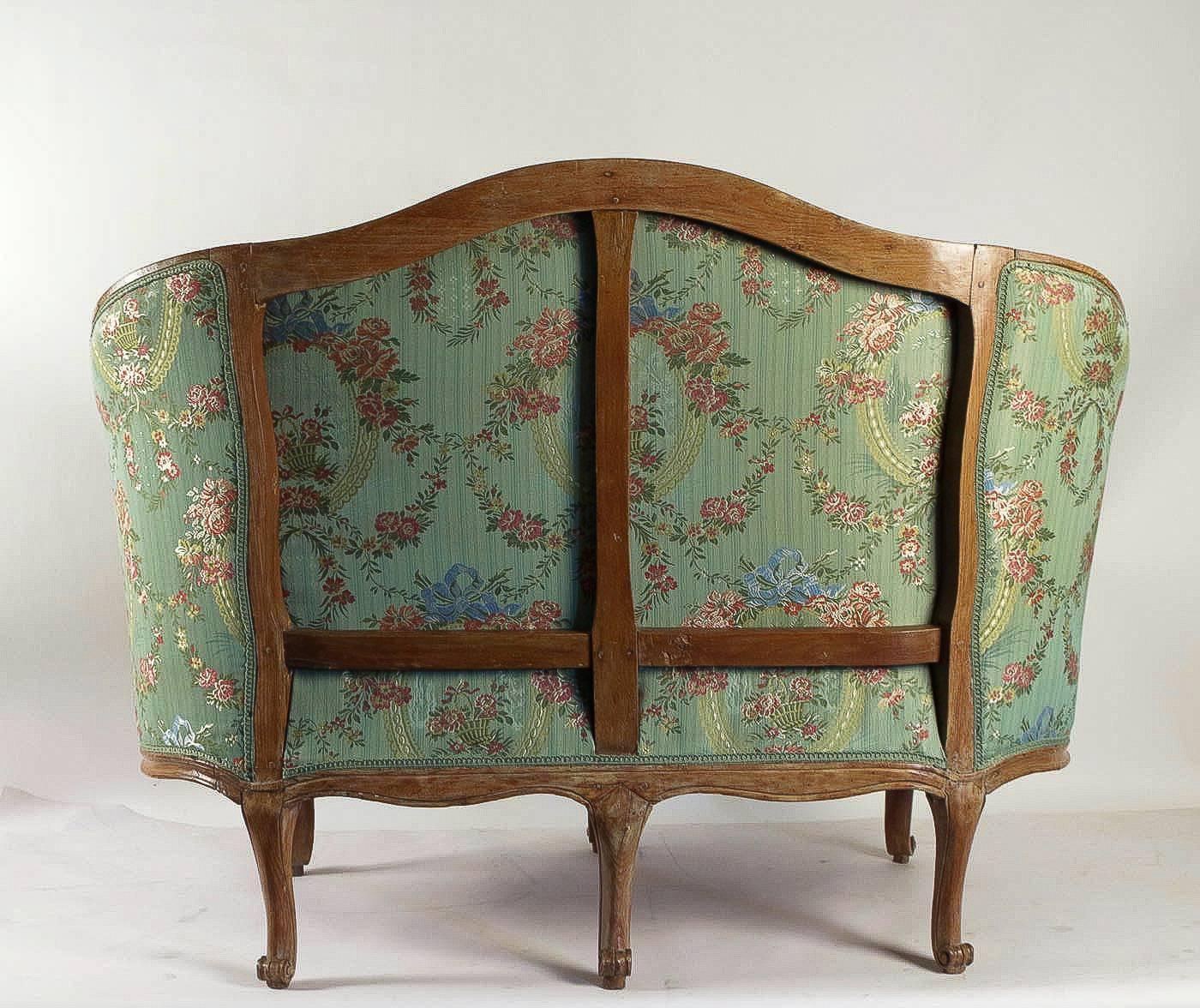 French Louis XV Period, Hand-Carved Fruitwood 