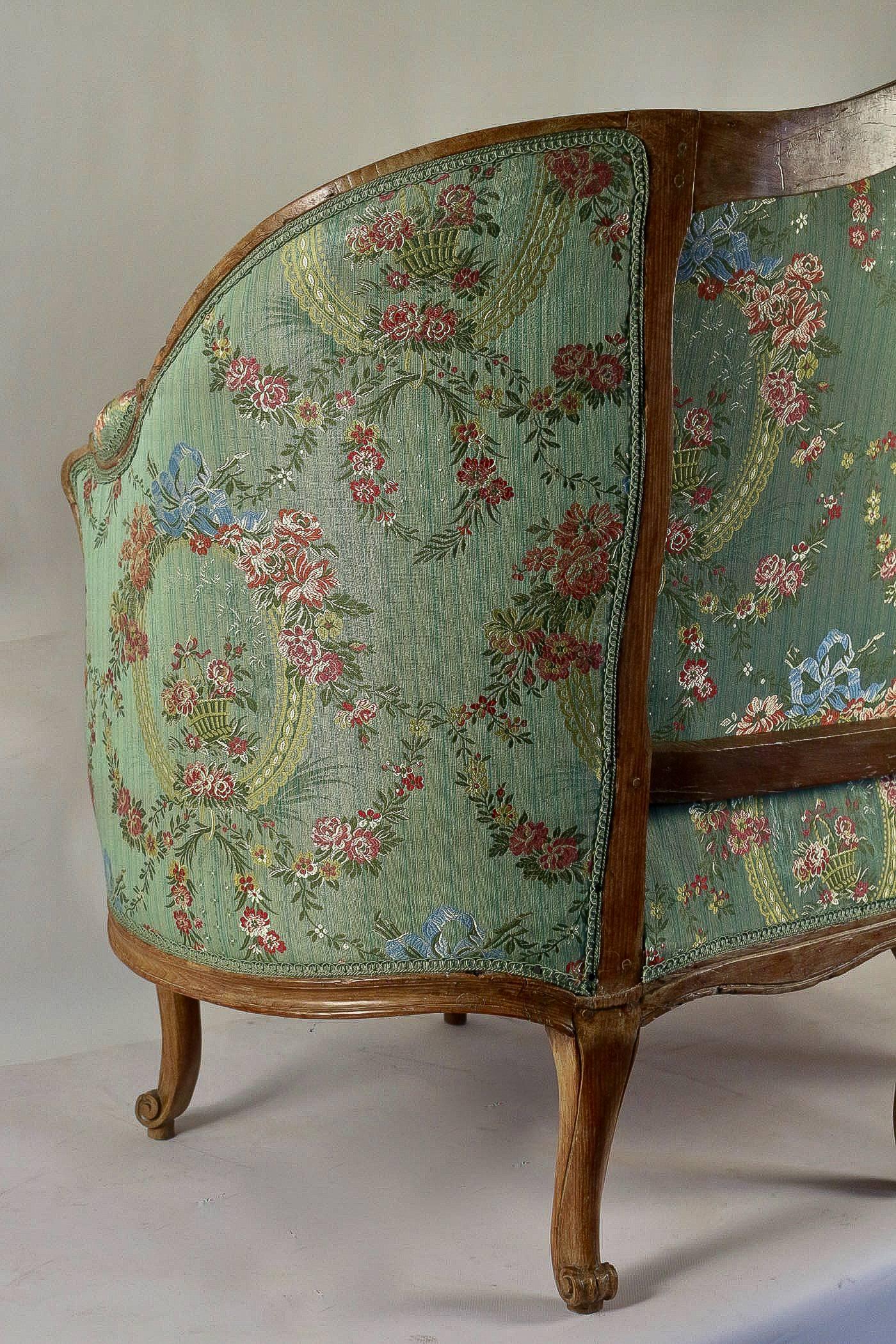 French Louis XV Period, Hand-Carved Fruitwood 