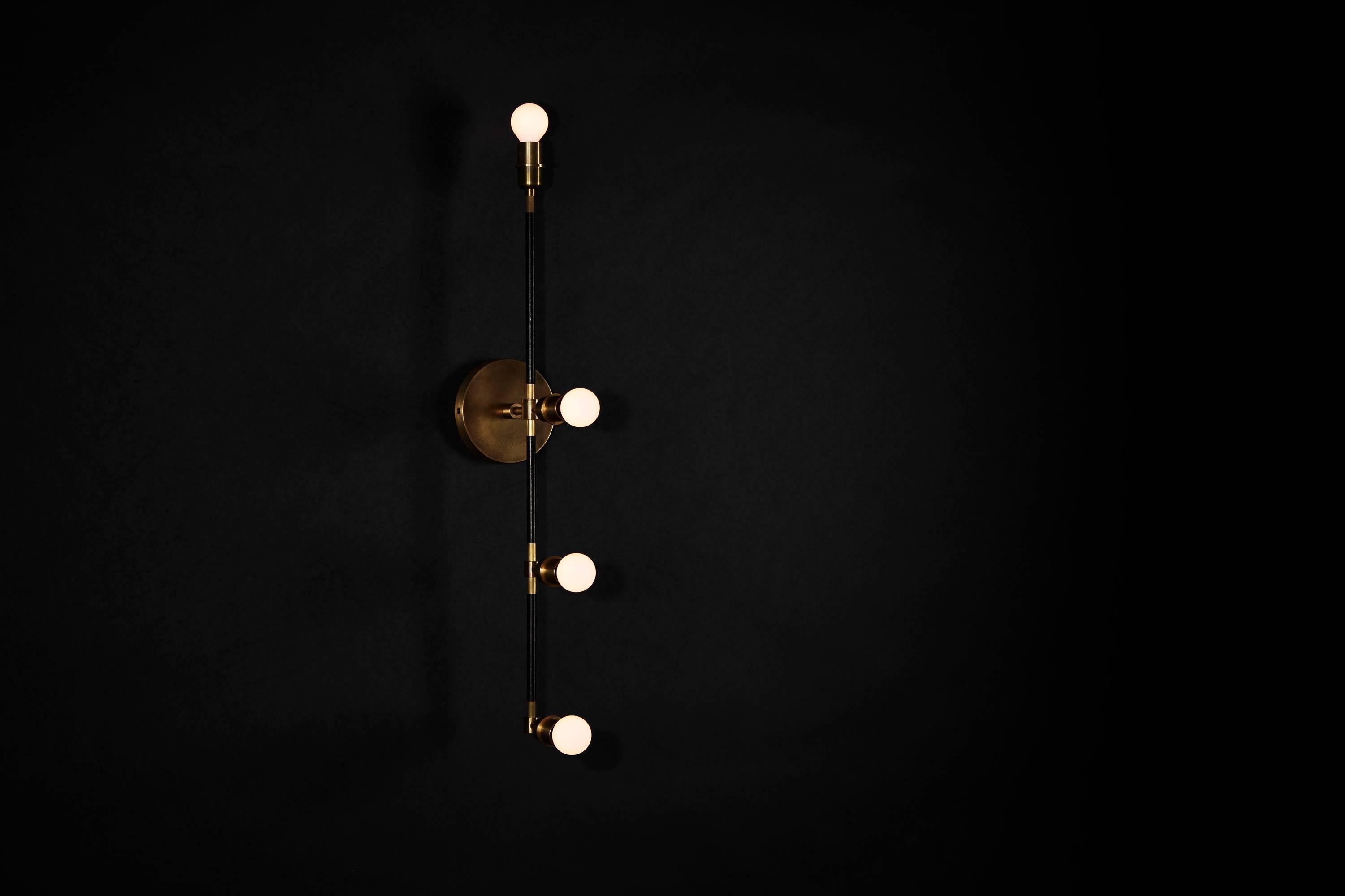 Patinated Vanity Sconce by Apparatus For Sale