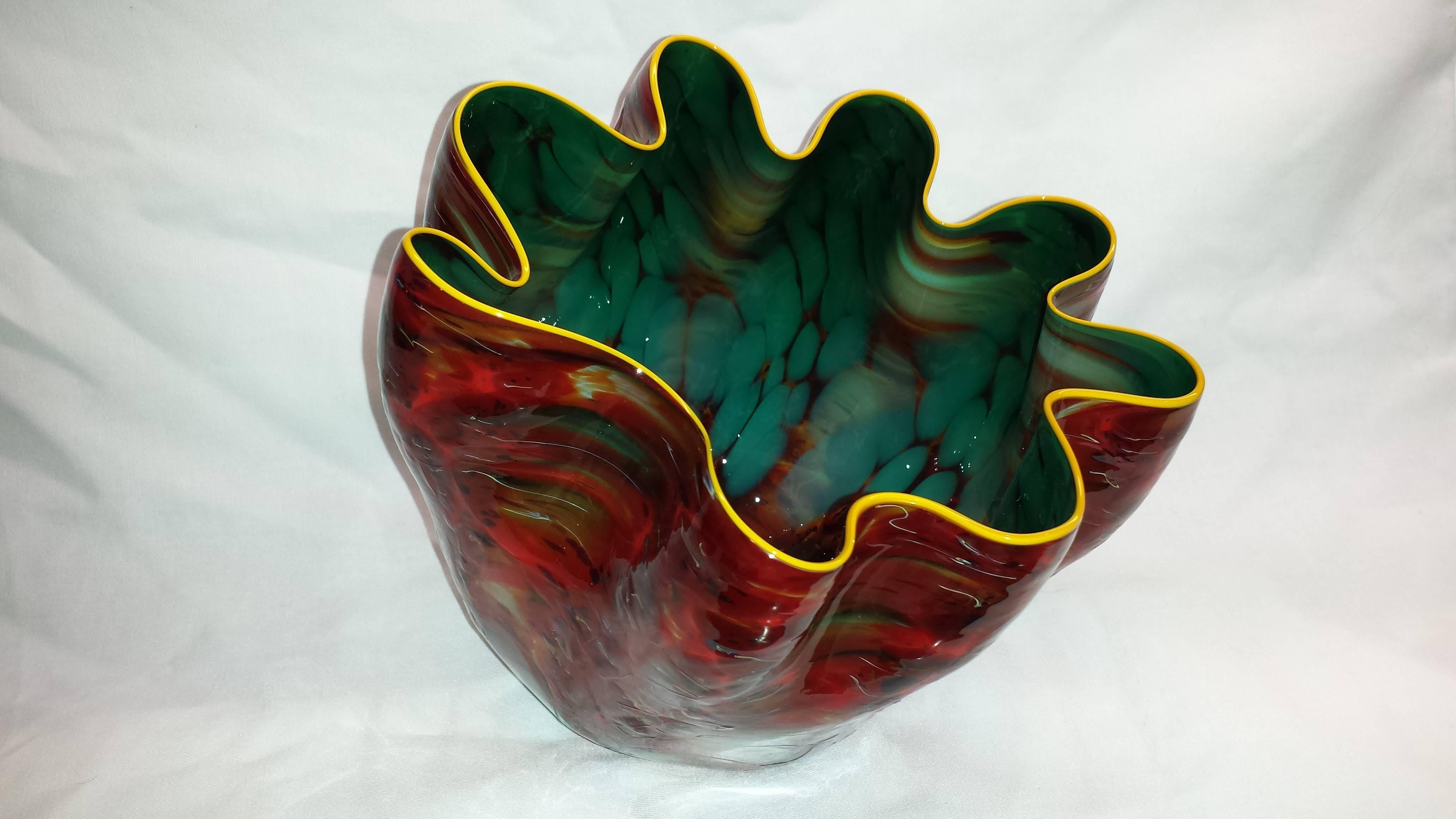 Dale Chihuly, Firefly Macchia for Portland Press, Studio Edition, 2008, Signed In Good Condition In New York, NY
