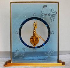 Jaeger Lecoultre "Marina" Eight-Day Table Clock, circa 1960s