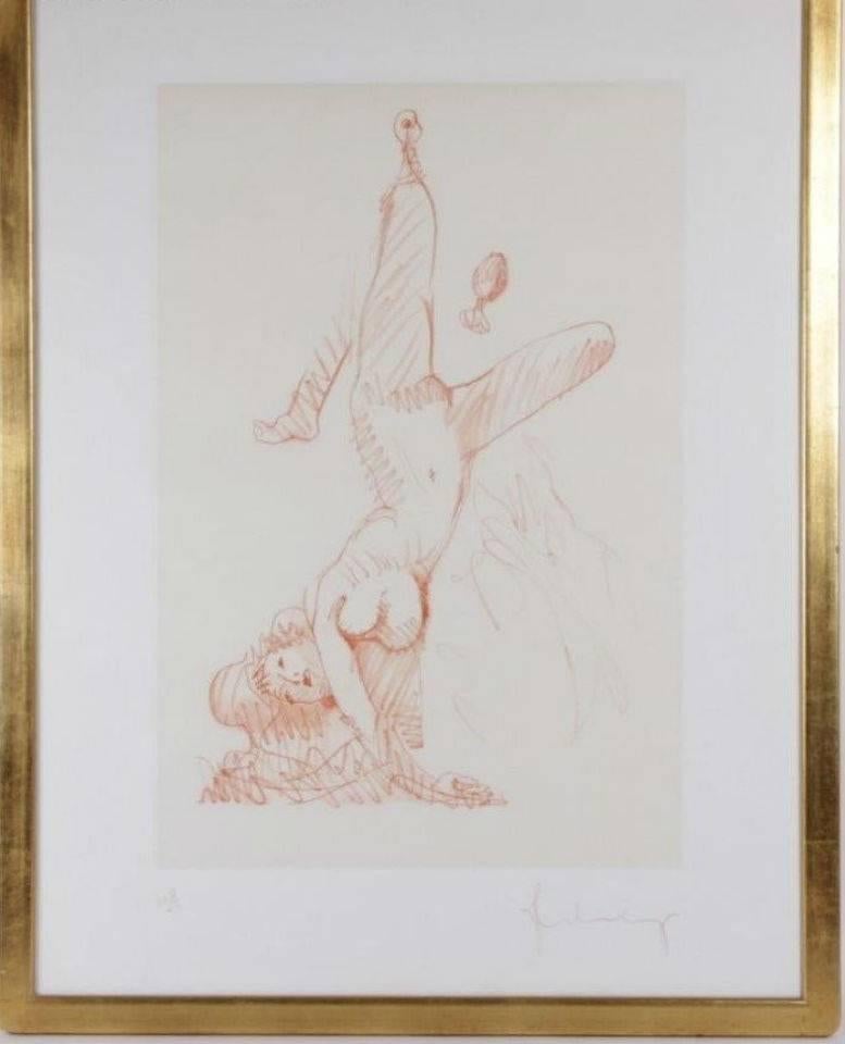 Claes Oldenburg Woman Hanging in Imitation of the Soft Fan 'Edition B' For Sale 1