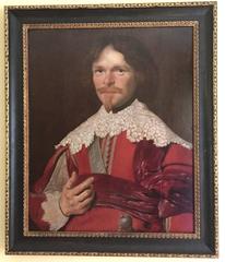Circle of Abraham Wuchters "Portrait of a Gentleman in Red Costume" Oil on Panel