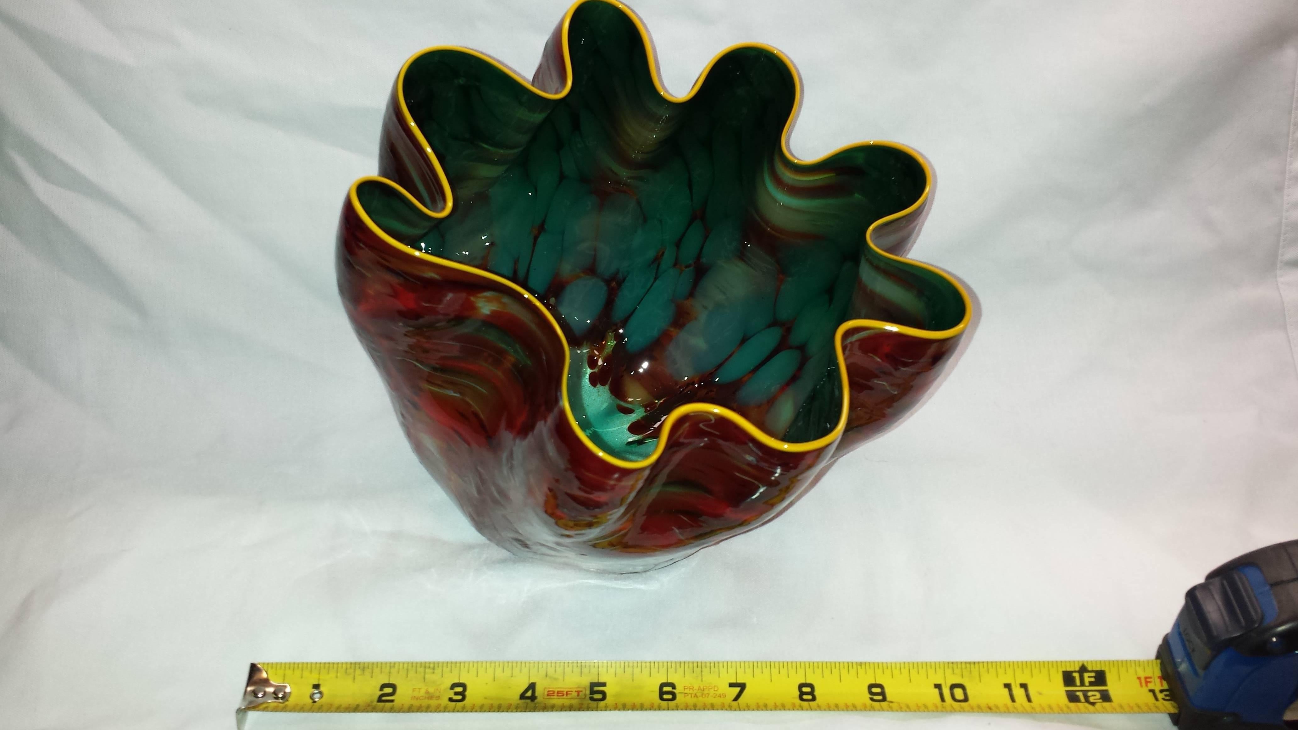 Organic Modern Dale Chihuly, Firefly Macchia for Portland Press, Studio Edition, 2008, Signed