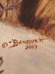 John Banovich, "Arrogance" 'Tiger, " 2003, Oil on Canvas, Signed